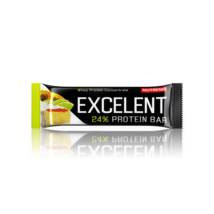 Nutrend EXCELENT proteiinibatoon 40 g, laimimaitseline papaiaga Nutrend EXCELENT proteiinibatoon 40 g, laimimaitseline papaiaga