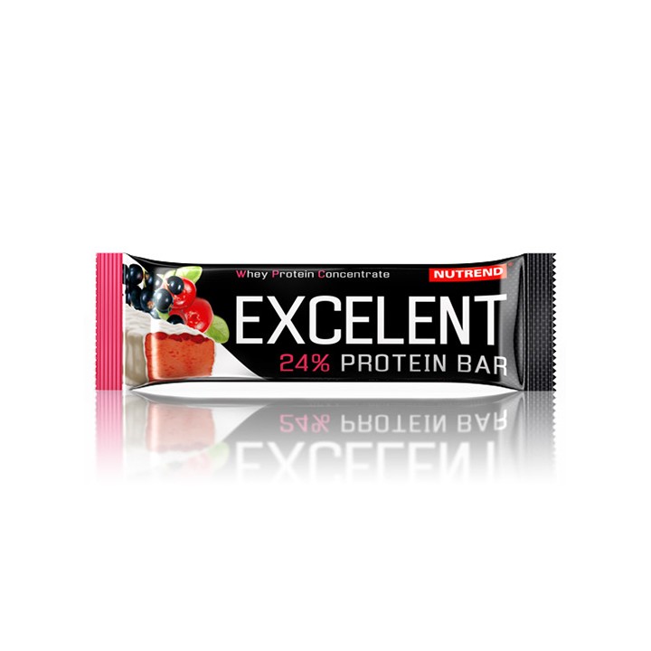 Nutrend EXCELENT proteiinibatoon 40 g, mustsõstramaitseline jõhvikatega Nutrend EXCELENT proteiinibatoon 40 g, mustsõstramaitseline jõhvikatega