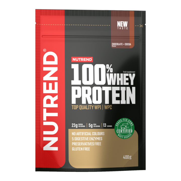 Proteiinipulber Nutrend 100% Whey Protein, Chocolate (400g)